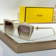 Ff Diamonds Square Frame Sunglasses Fe40161 In Acetate