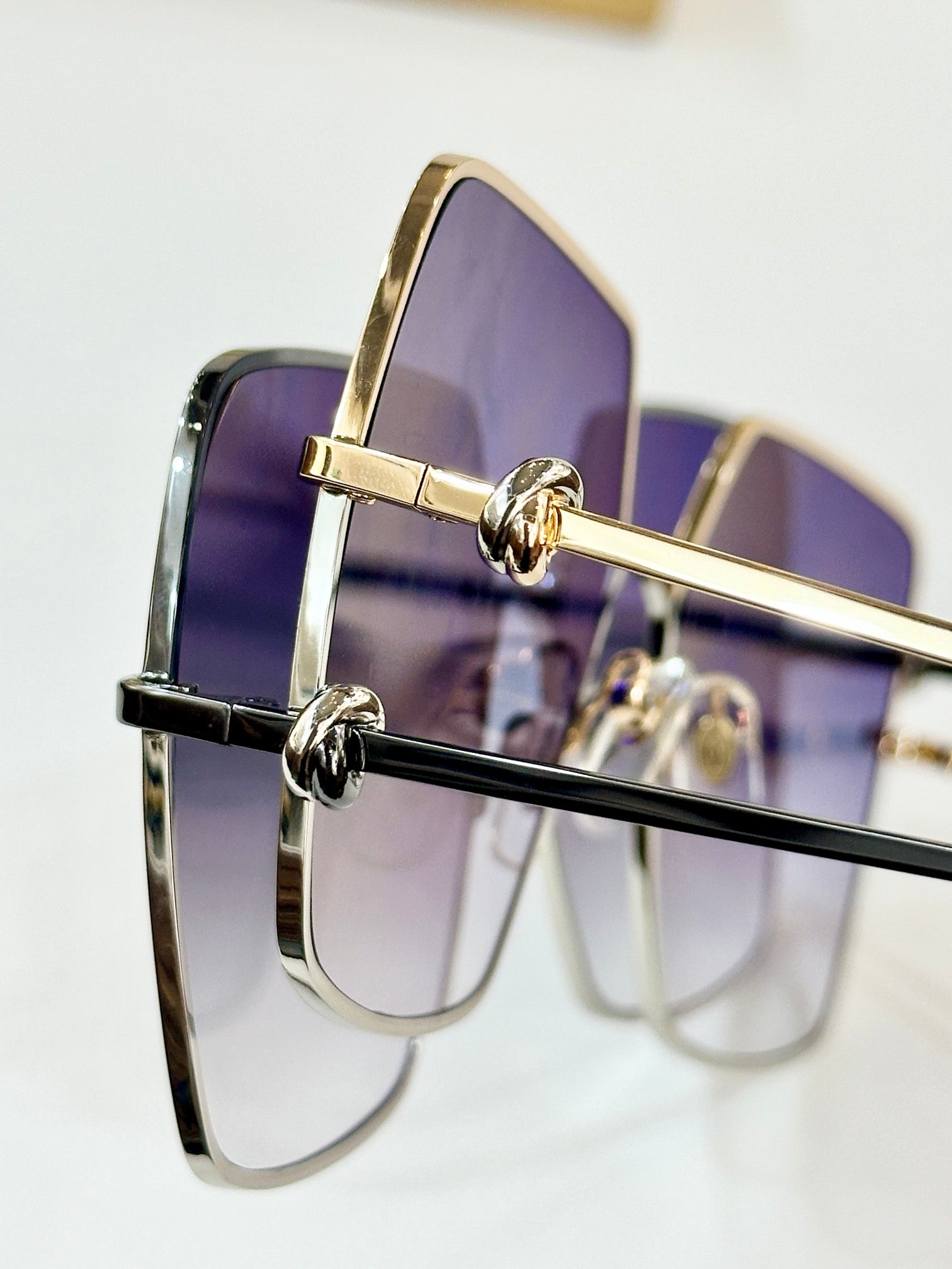 C De Oversized Square Frame Sunglasses Ct0361 In Metal