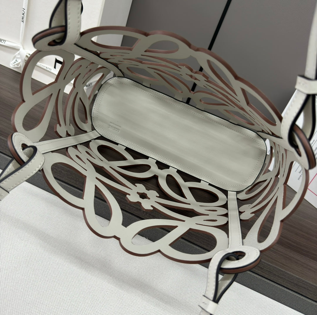 Loew Puzzle Fold Tote Iblack Shiny Calfskin