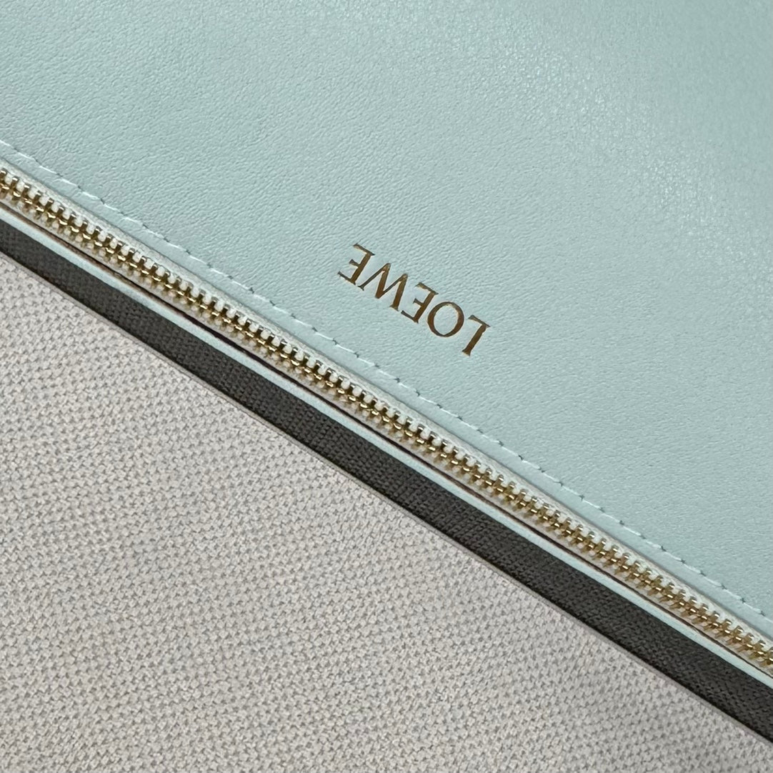 Loew Puzzle Fold Tote Iblack Shiny Calfskin