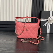 CC Large Tote 39 Light Beige Canvas Pearl Logo