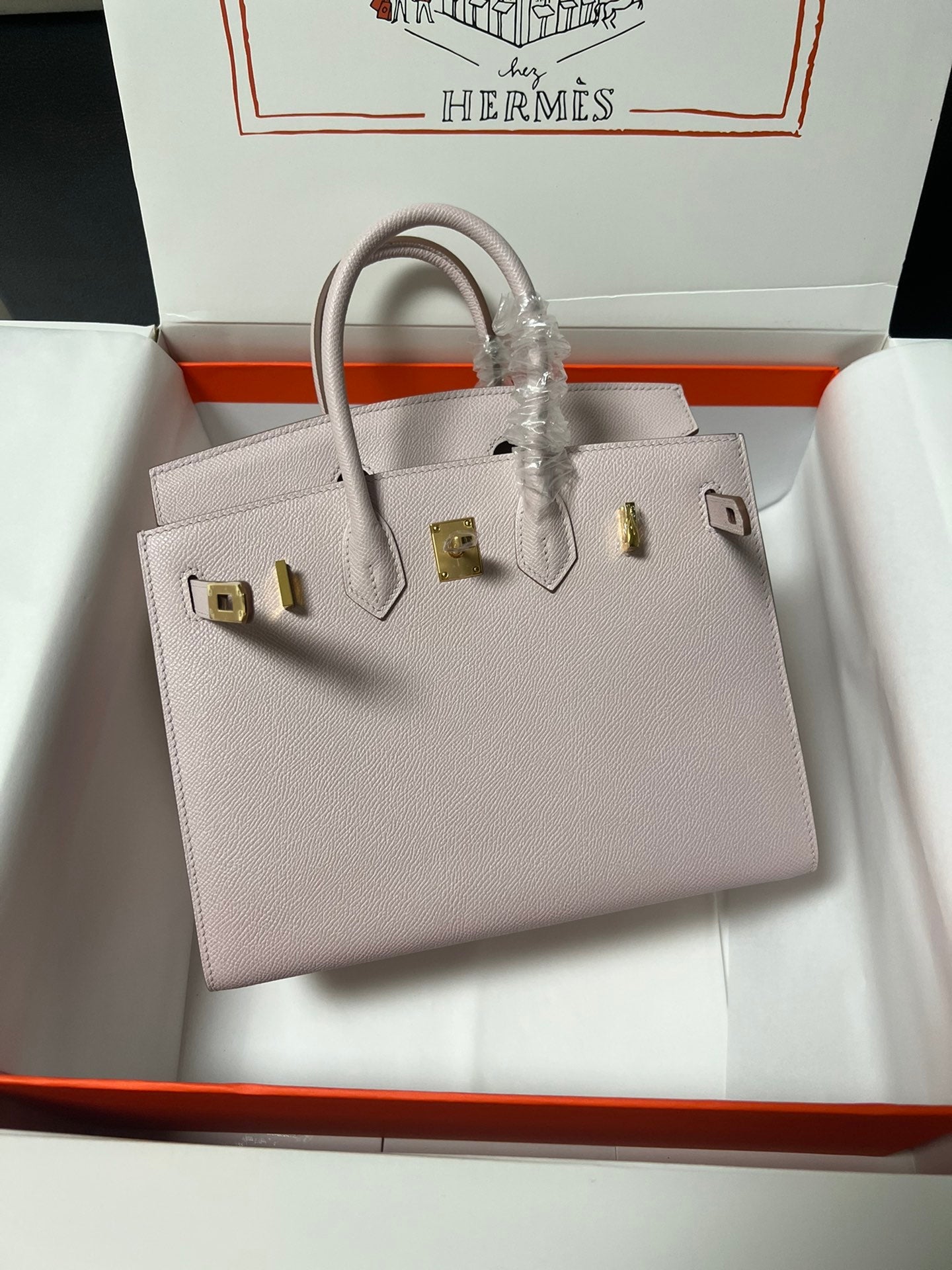 HM BIRKIN SELLIER LIGHT PINK EPSOM LEATHER GOLD HARDWARE