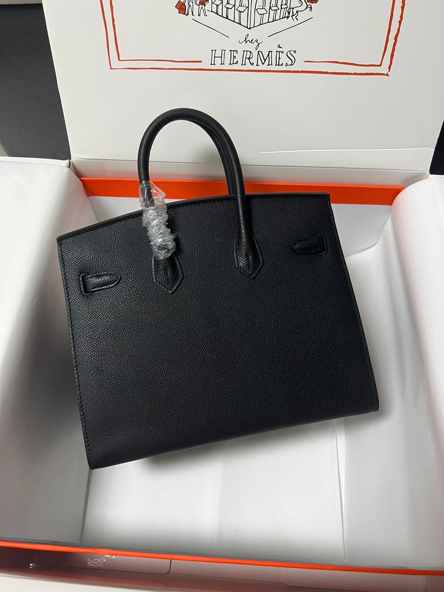 HM BIRKIN SELLIER BLACK EPSOM LEATHER GOLD HARDWARE