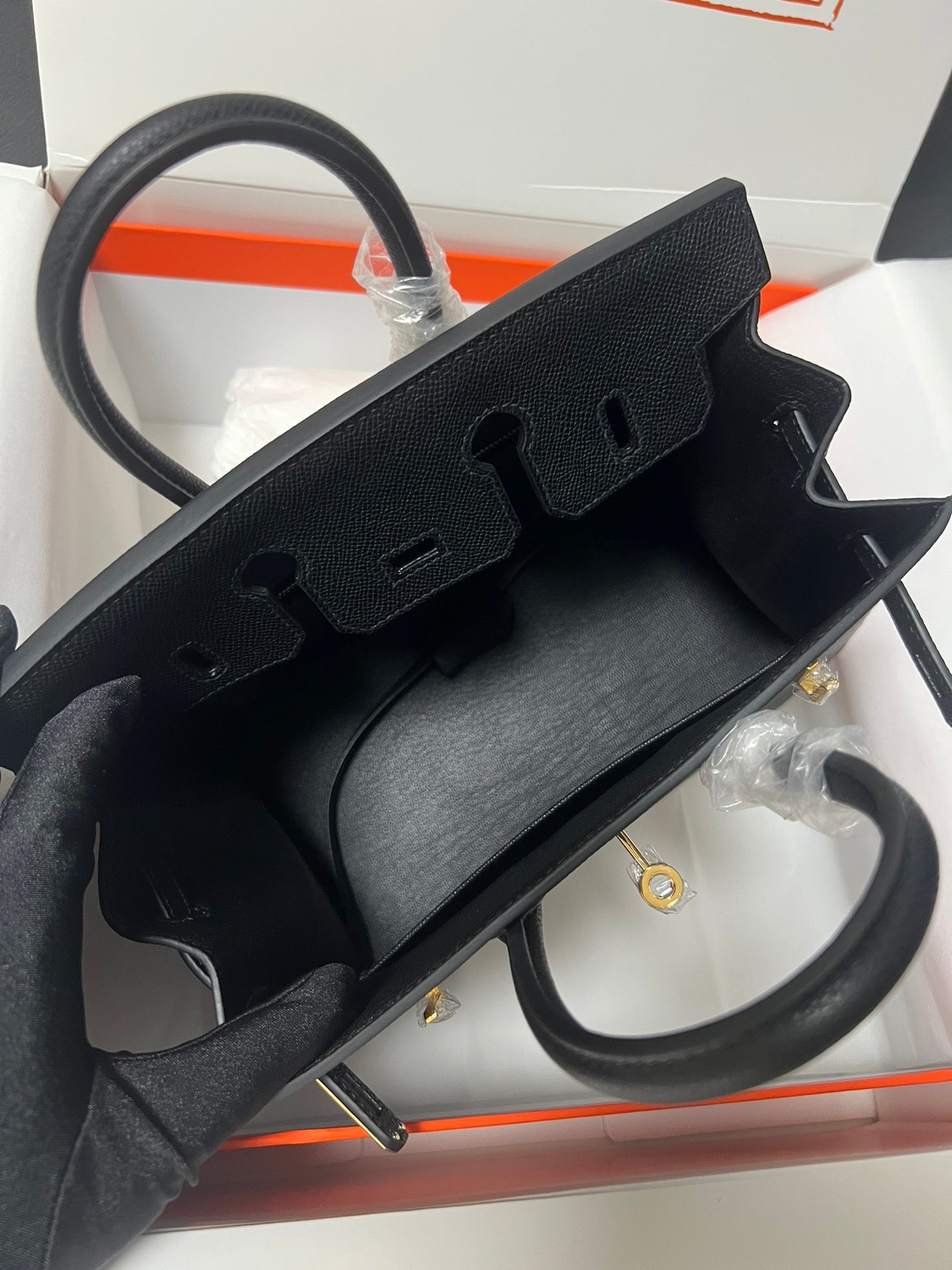 HM BIRKIN SELLIER BLACK EPSOM LEATHER GOLD HARDWARE