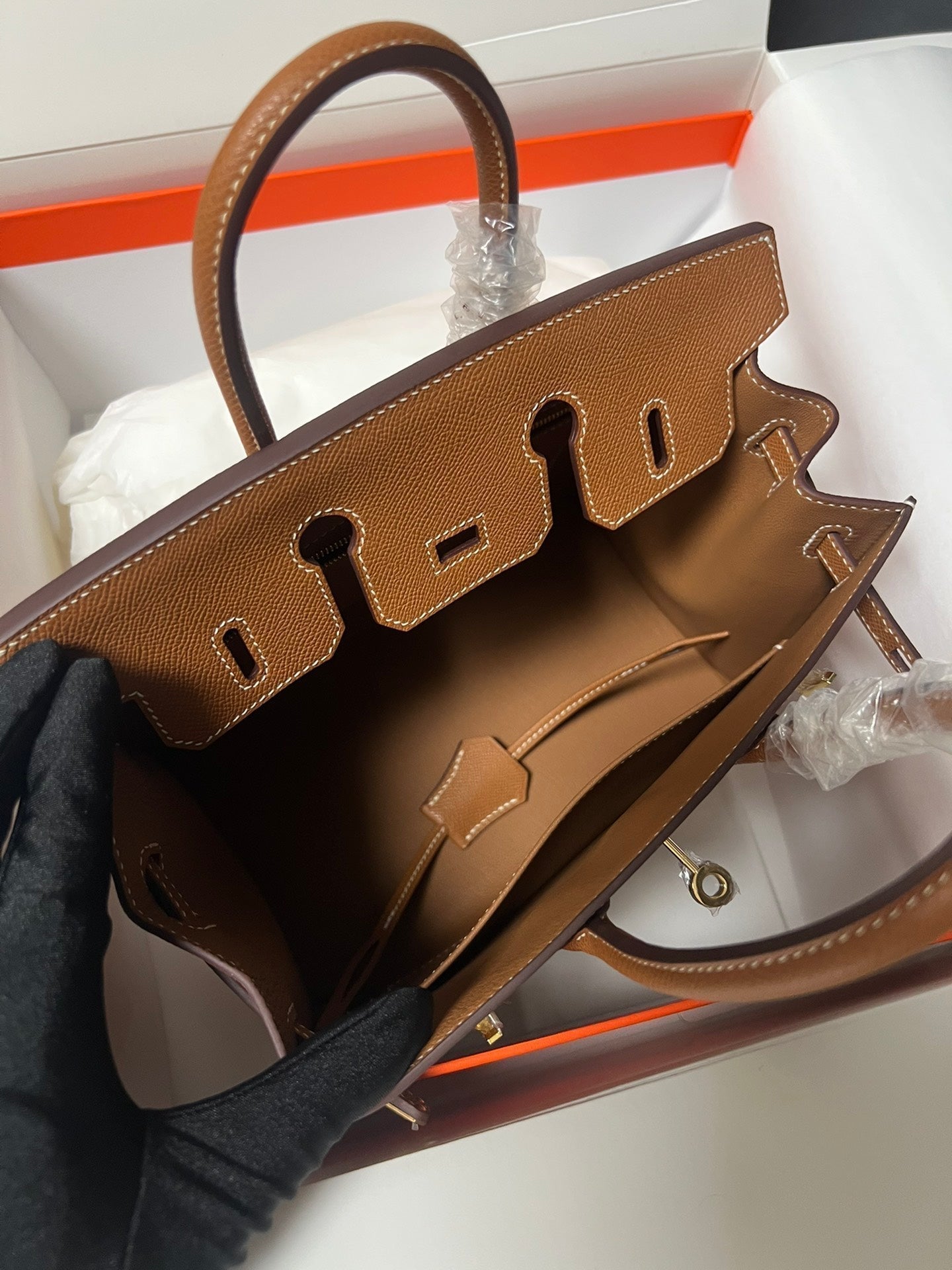 HM BIRKIN SELLIER GOLD EPSOM LEATHER GOLD HARDWARE