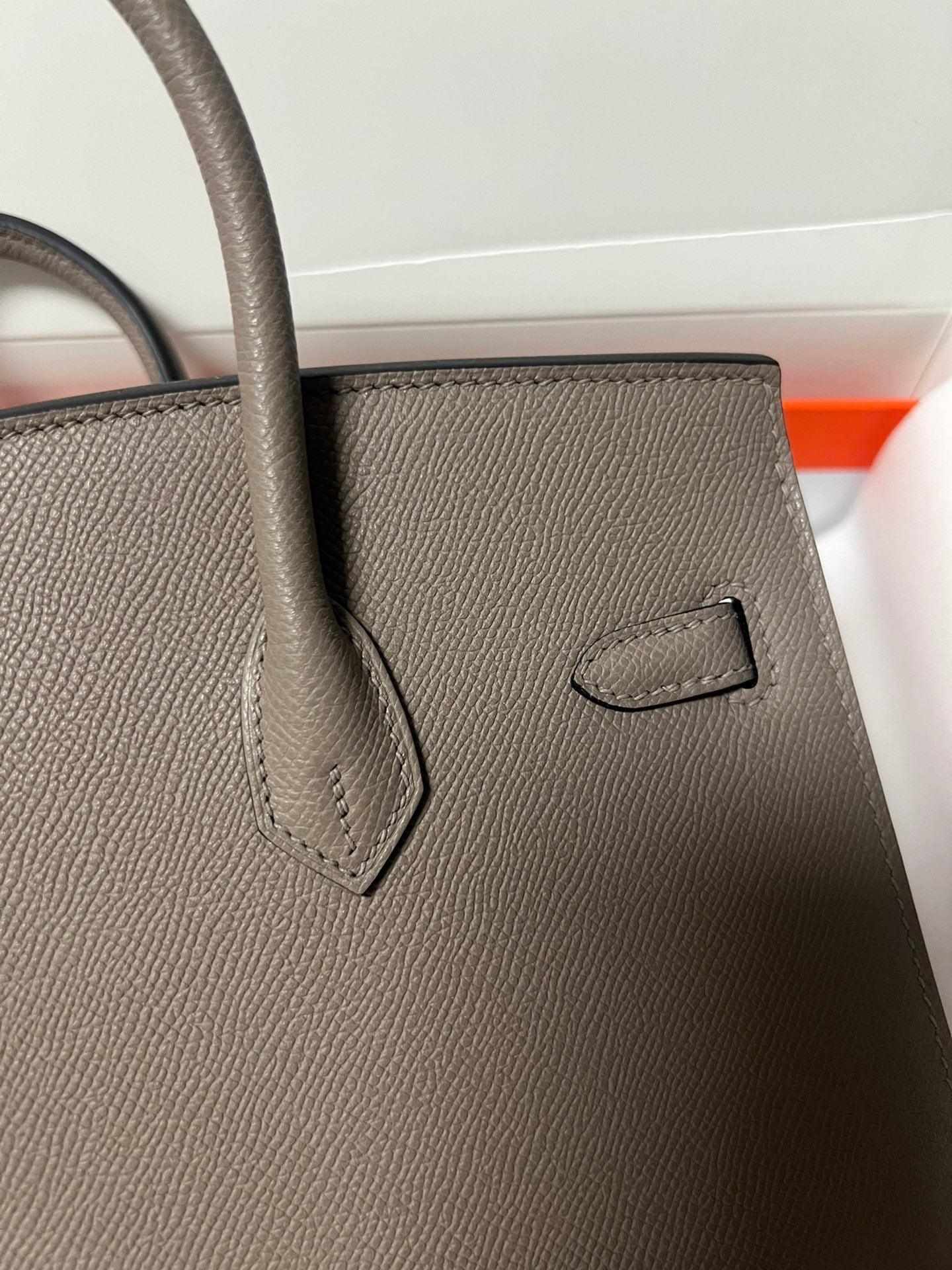 HM BIRKIN SELLIER ETAIN EPSOM LEATHER GOLD HARDWARE