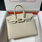HM BIRKIN SELLIER CREAM EPSOM LEATHER GOLD HARDWARE