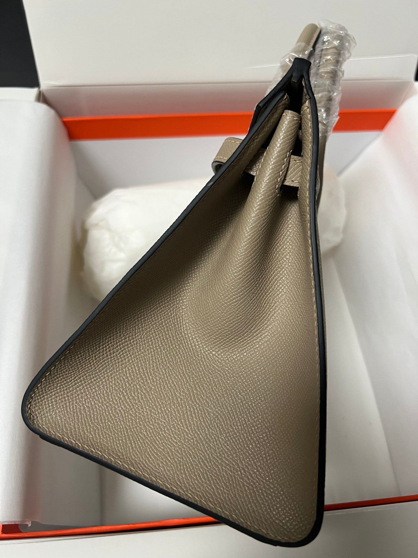 HM BIRKIN SELLIER ETOUPE GREY EPSOM LEATHER GOLD HARDWARE