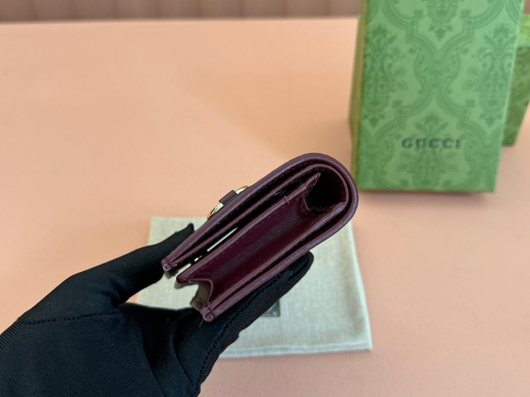 Richelieu Wallet 19 In Classic Red Goyardine Canvas