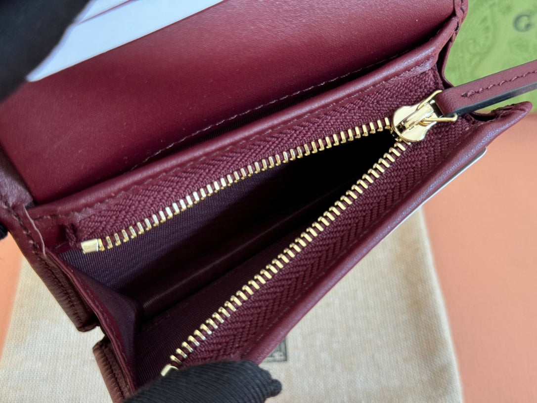 Richelieu Wallet 19 In Classic Red Goyardine Canvas