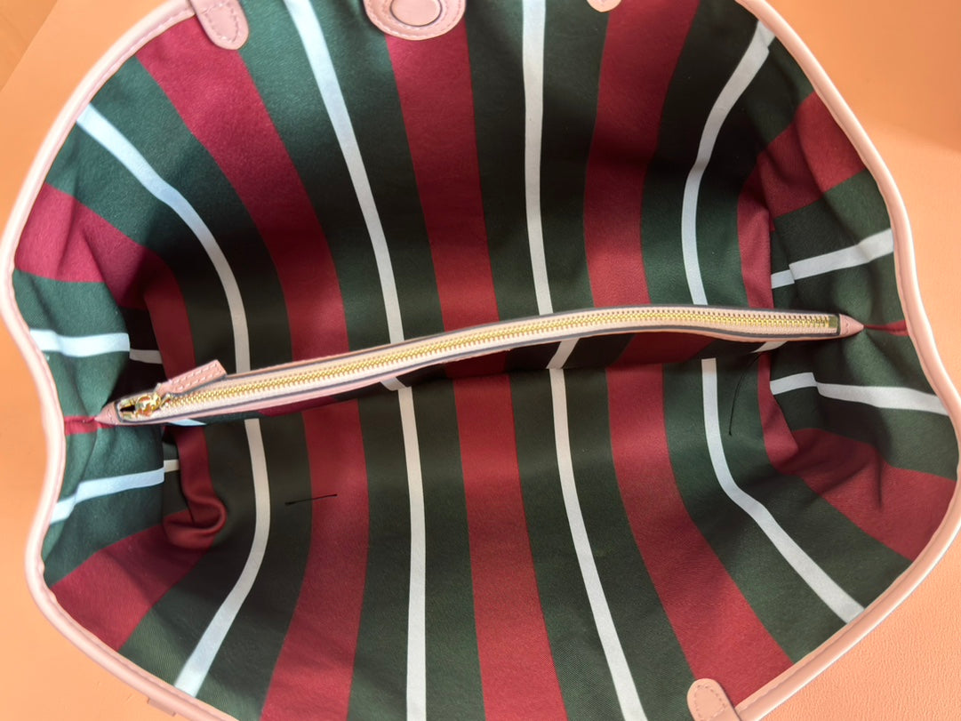 Gucci Ophidia 38cm Bag Pink Canvas 244358