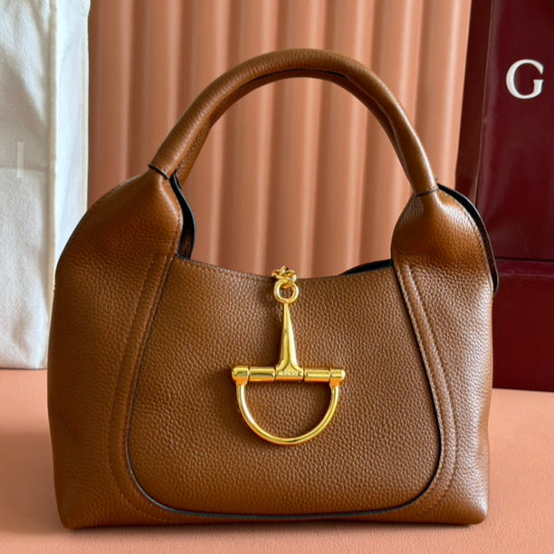 Gucci Solfbit Bag Brown Calfskin 244325