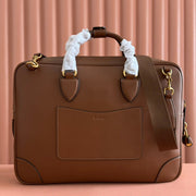 Gucci Emblem Briefcase Brown Calfskin 248359