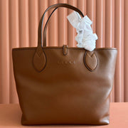 Gucci Totissima 30cm Tote Bag Brown Calfskin 248126