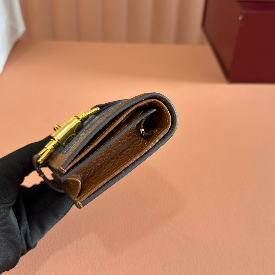 Richelieu Wallet 19 In Classic Red Goyardine Canvas