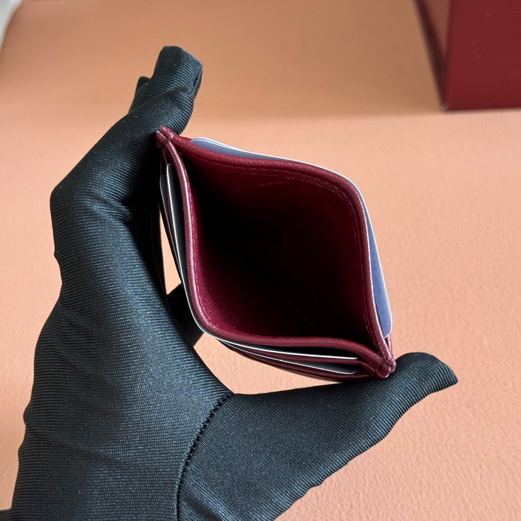 Richelieu Wallet 19 In Classic Red Goyardine Canvas