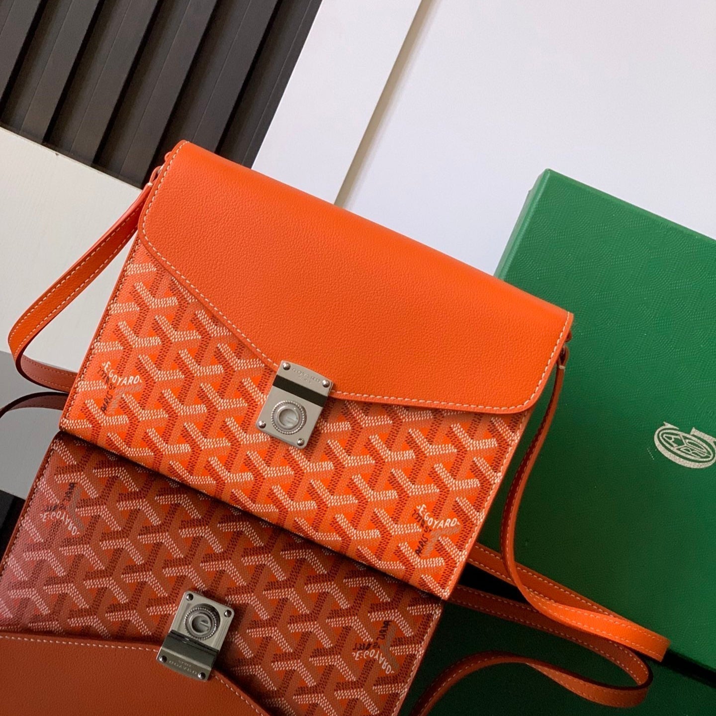 Richelieu Wallet 19 In Classic Red Goyardine Canvas