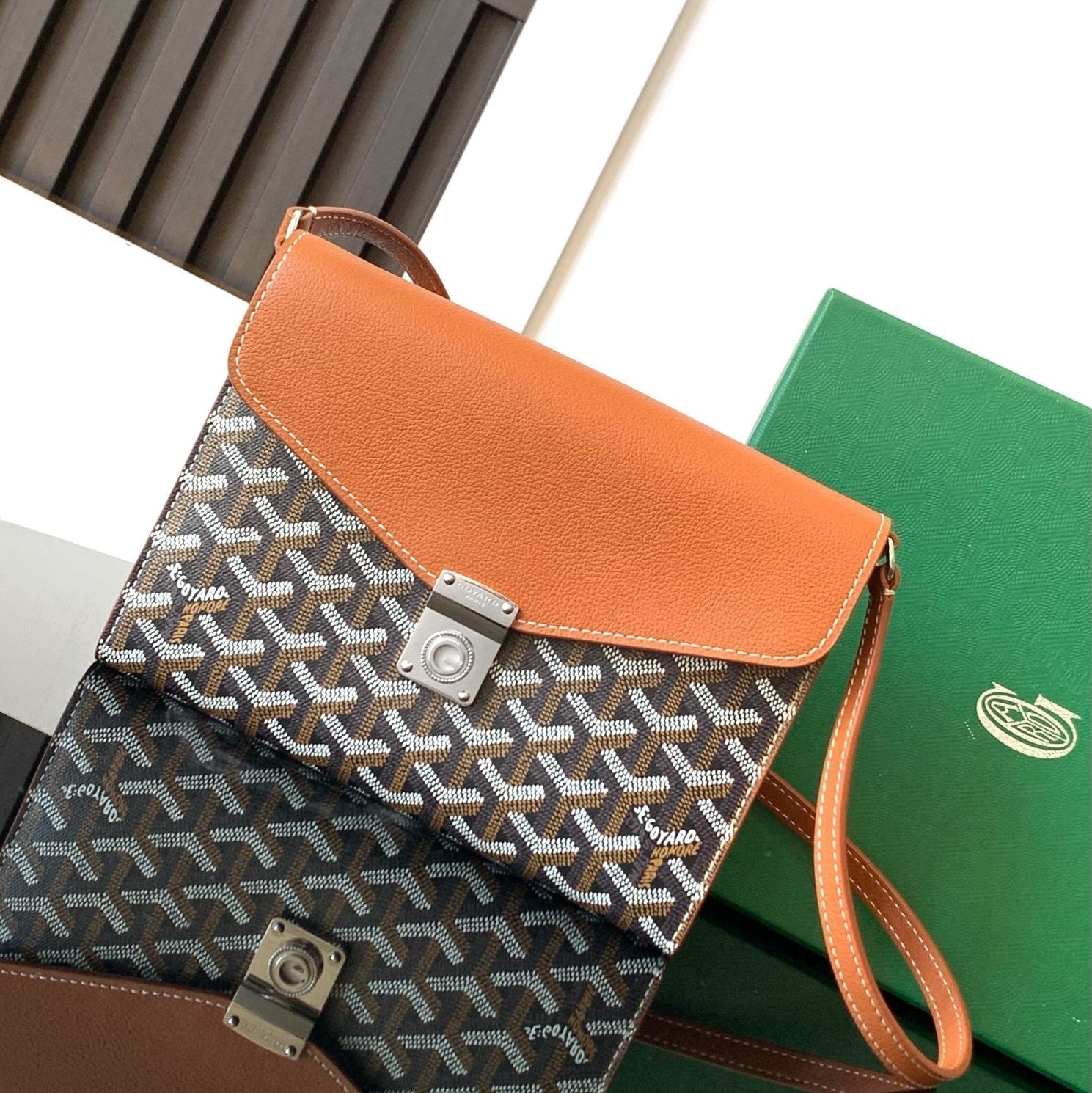 Richelieu Wallet 19 In Classic Red Goyardine Canvas