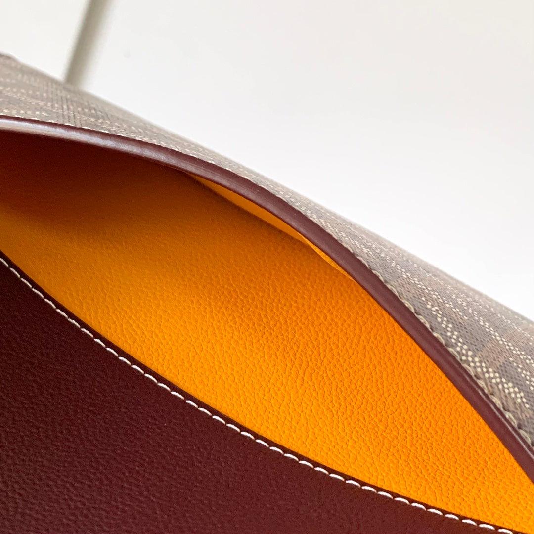 Richelieu Wallet 19 In Classic Red Goyardine Canvas