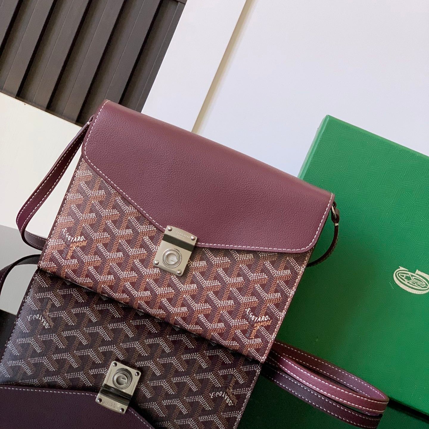 Richelieu Wallet 19 In Classic Red Goyardine Canvas