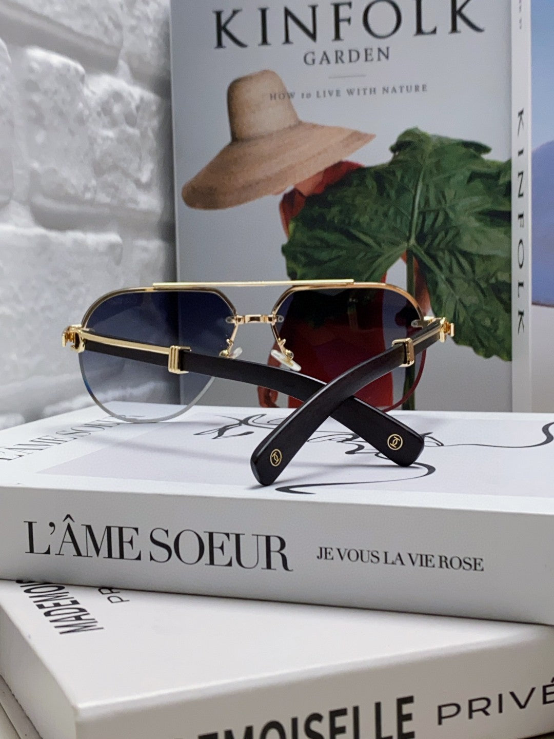 SIGNATURE C DE AVIATOR FRAME SUNGLASSES 561995 IN METAL