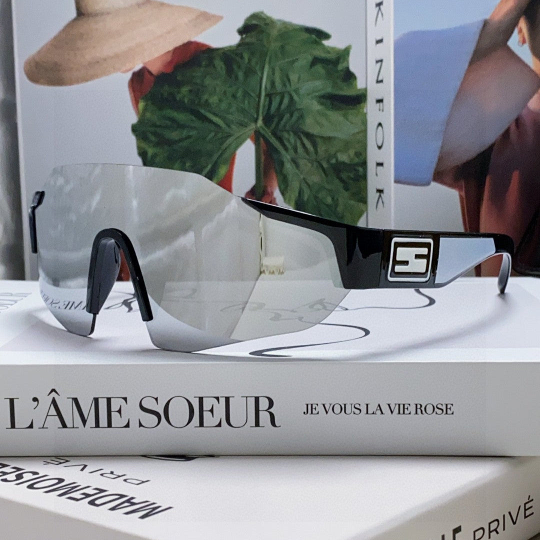 Ff Squared Visor Frame Sunglasses 557144 In Acetate