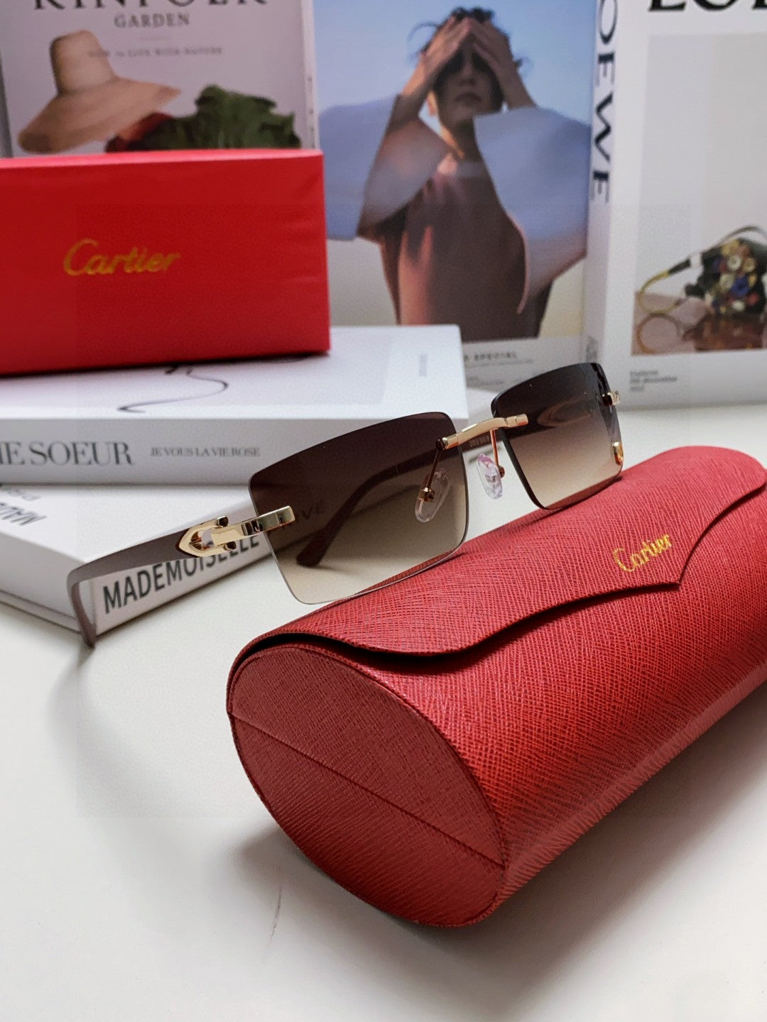 C De Rectangular Frame Sunglasses 555890 In Metal And Acetate