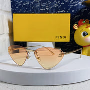 Sky Rimless Triangle Frame Sunglasses 566724 In Metal