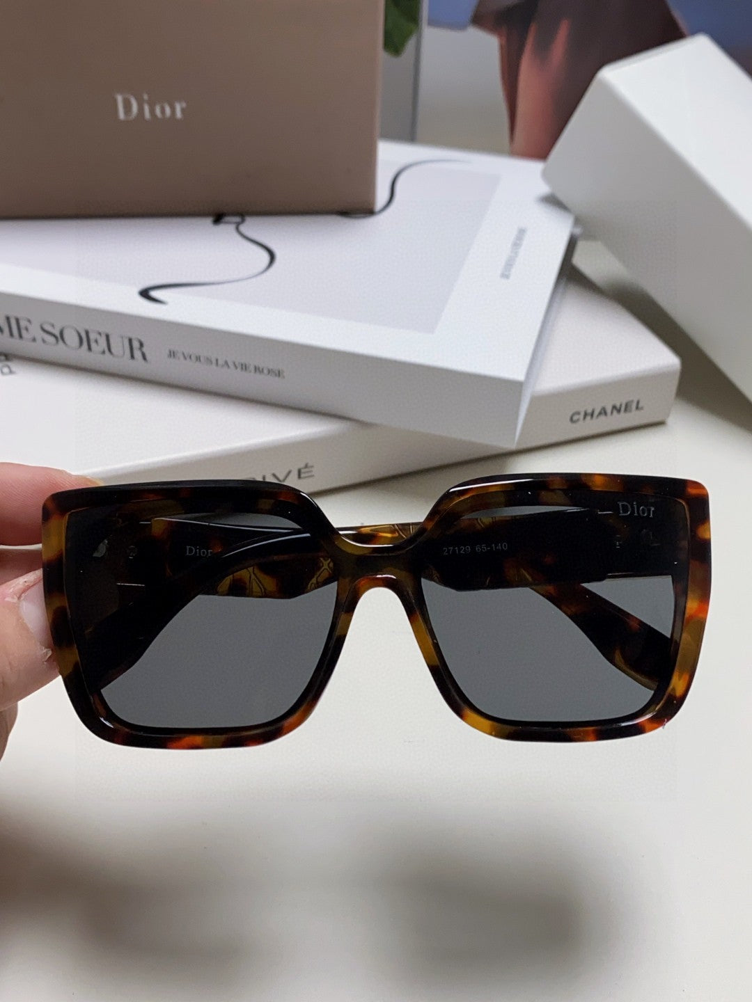 Lady 95.22 S2F Sunglass 571585 In Havana Acetate Grey Lenses