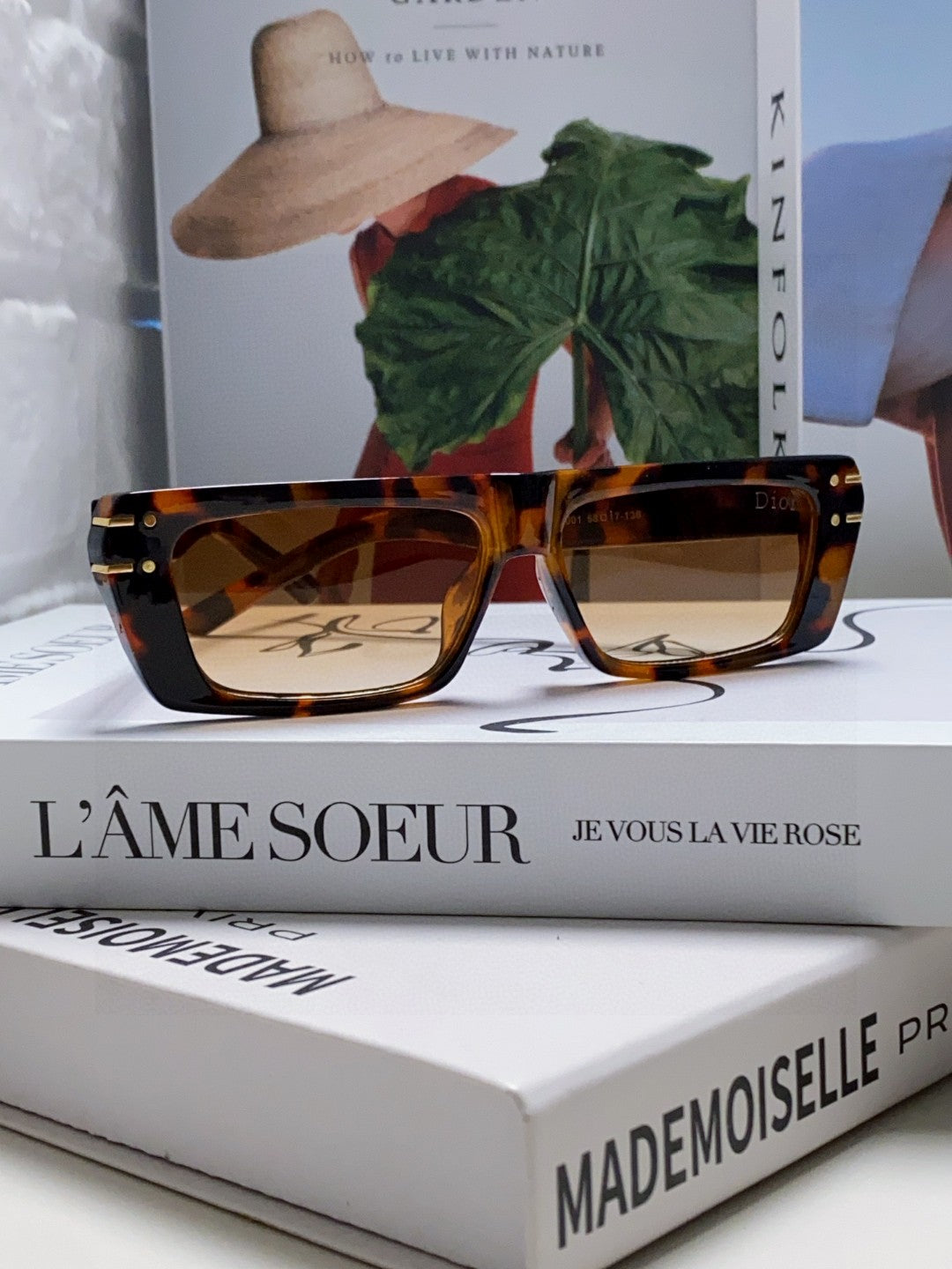 Signature Sunglass 571587 In Havana Acetate