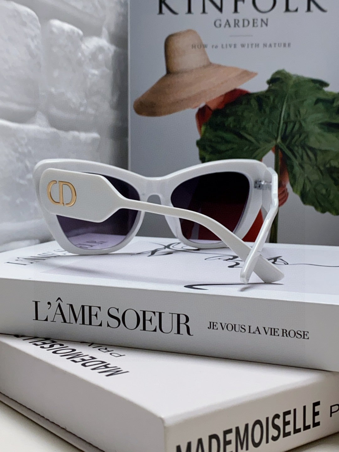 Bobby B1U Sunglass 571589 In White Acetate Grey Smoke Lenses