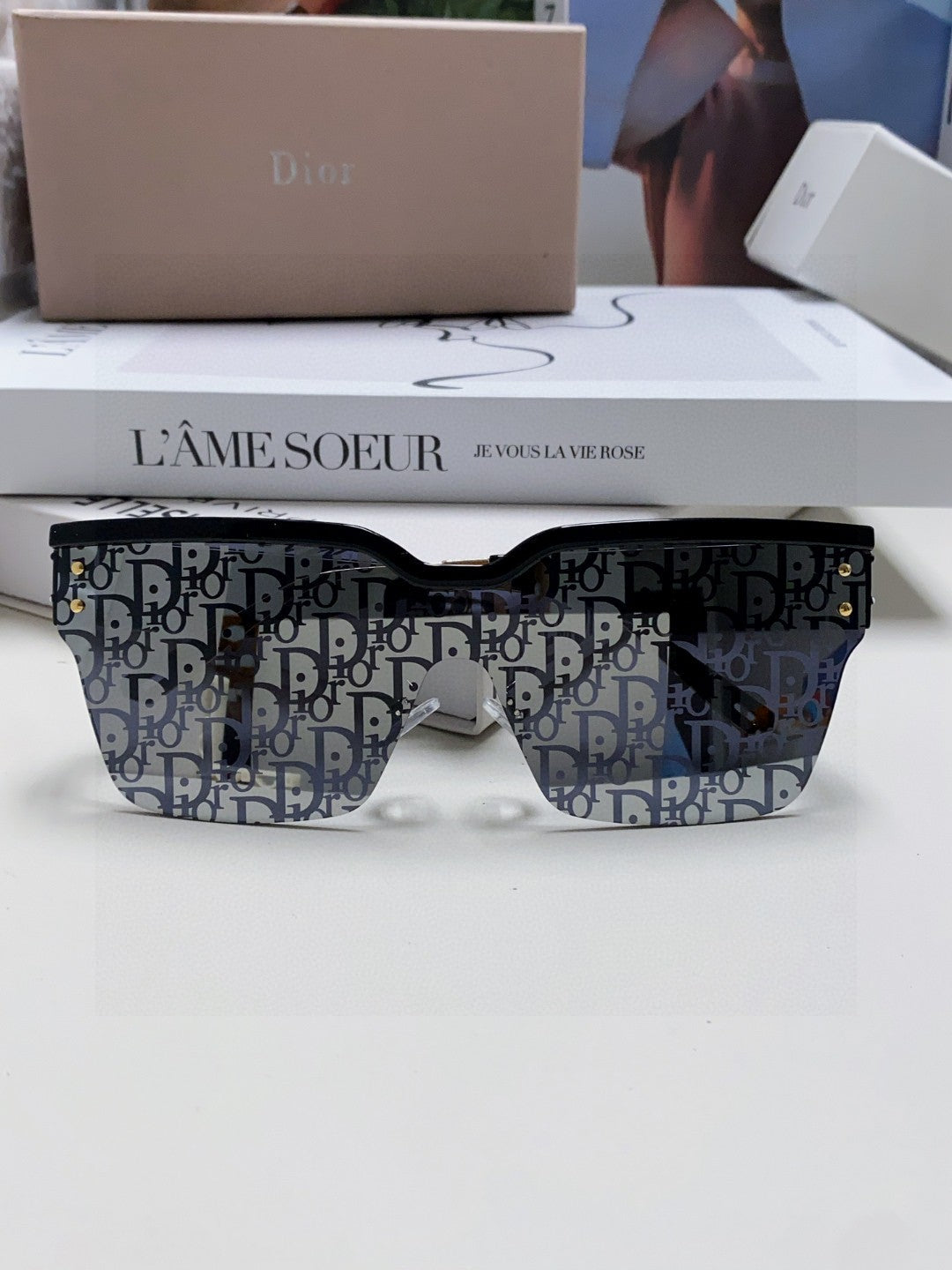 Oblique Sunglass 571598 In Black Acetate