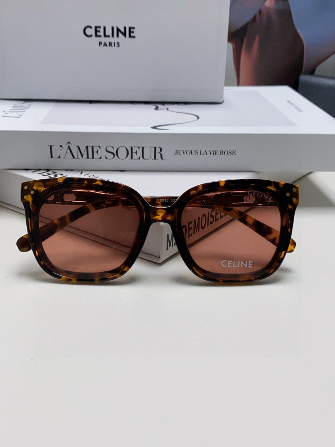 TRIOMPHE SUNGLASSES 573251 IN HAVANA ACETATE METAL LOGO