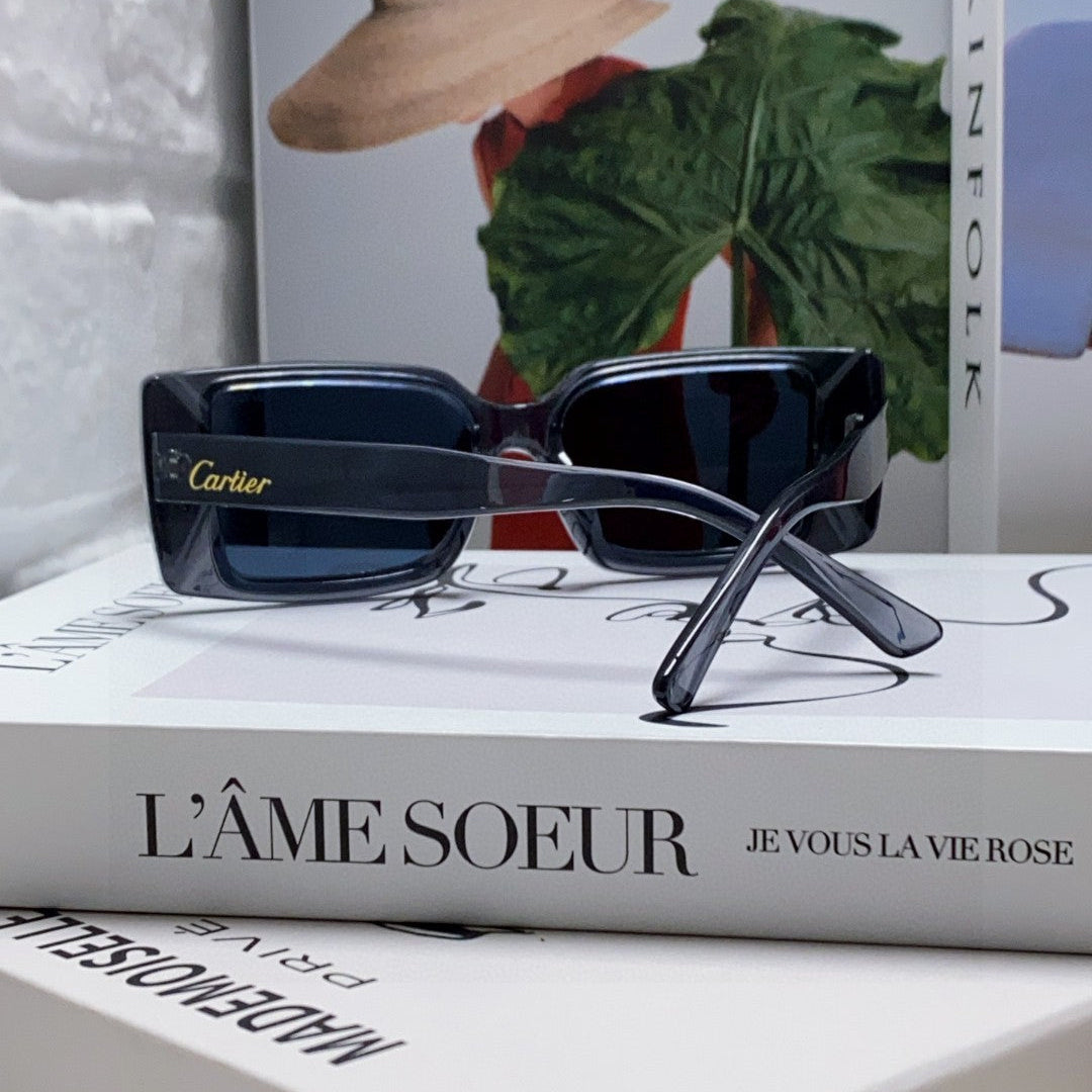 EMBOSSED LOGO RECTANGULAR FRAME SUNGLASSES 575773 IN ACETATE