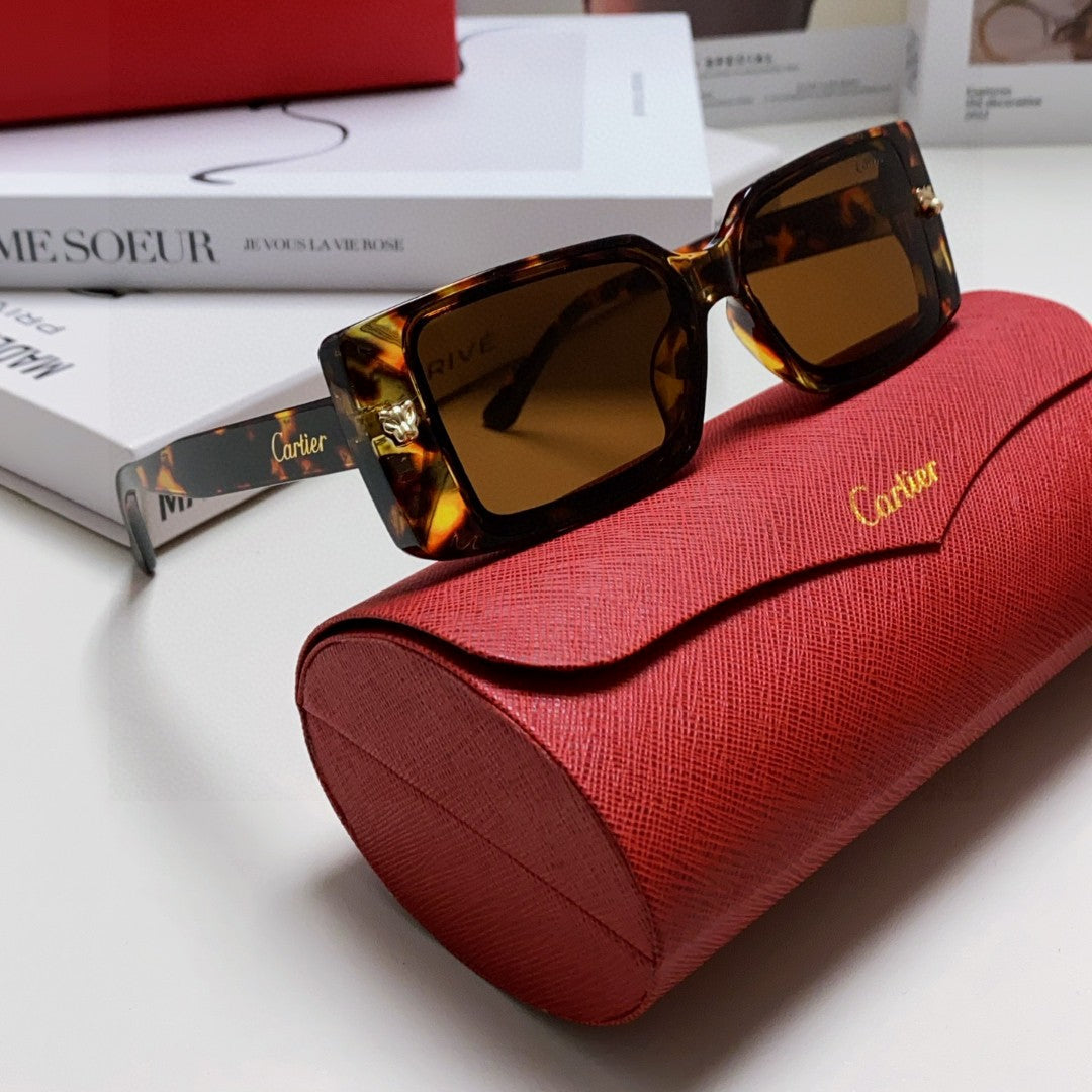 EMBOSSED LOGO RECTANGULAR FRAME SUNGLASSES 575773 IN ACETATE