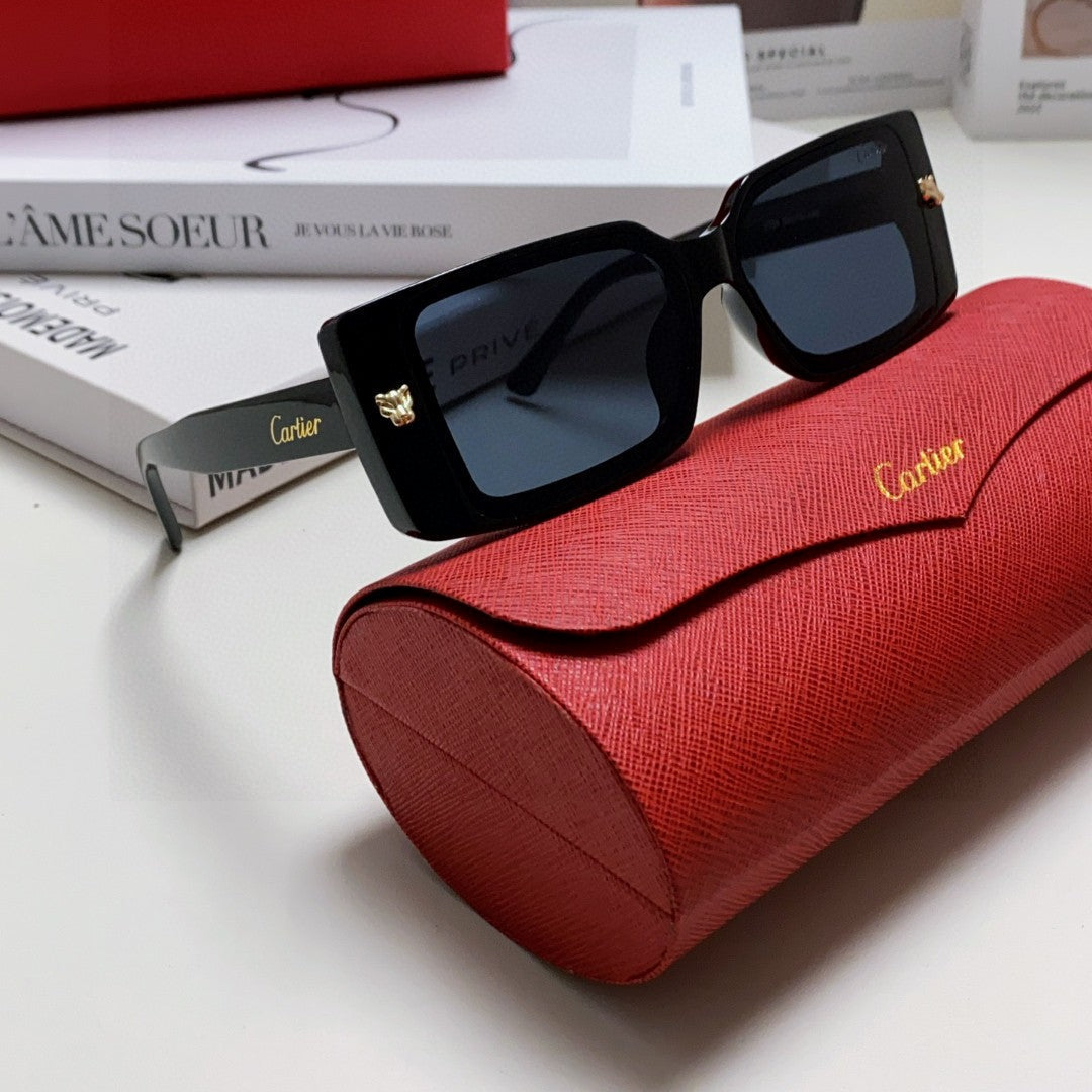 EMBOSSED LOGO RECTANGULAR FRAME SUNGLASSES 575773 IN ACETATE