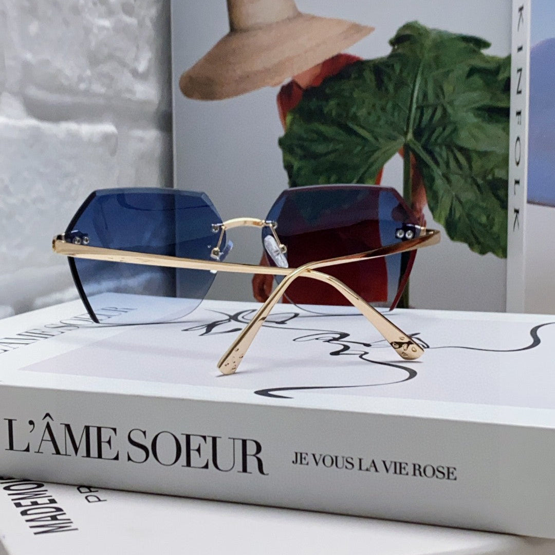 Panthère Aviator Frame Sunglasses  575780 In Metal