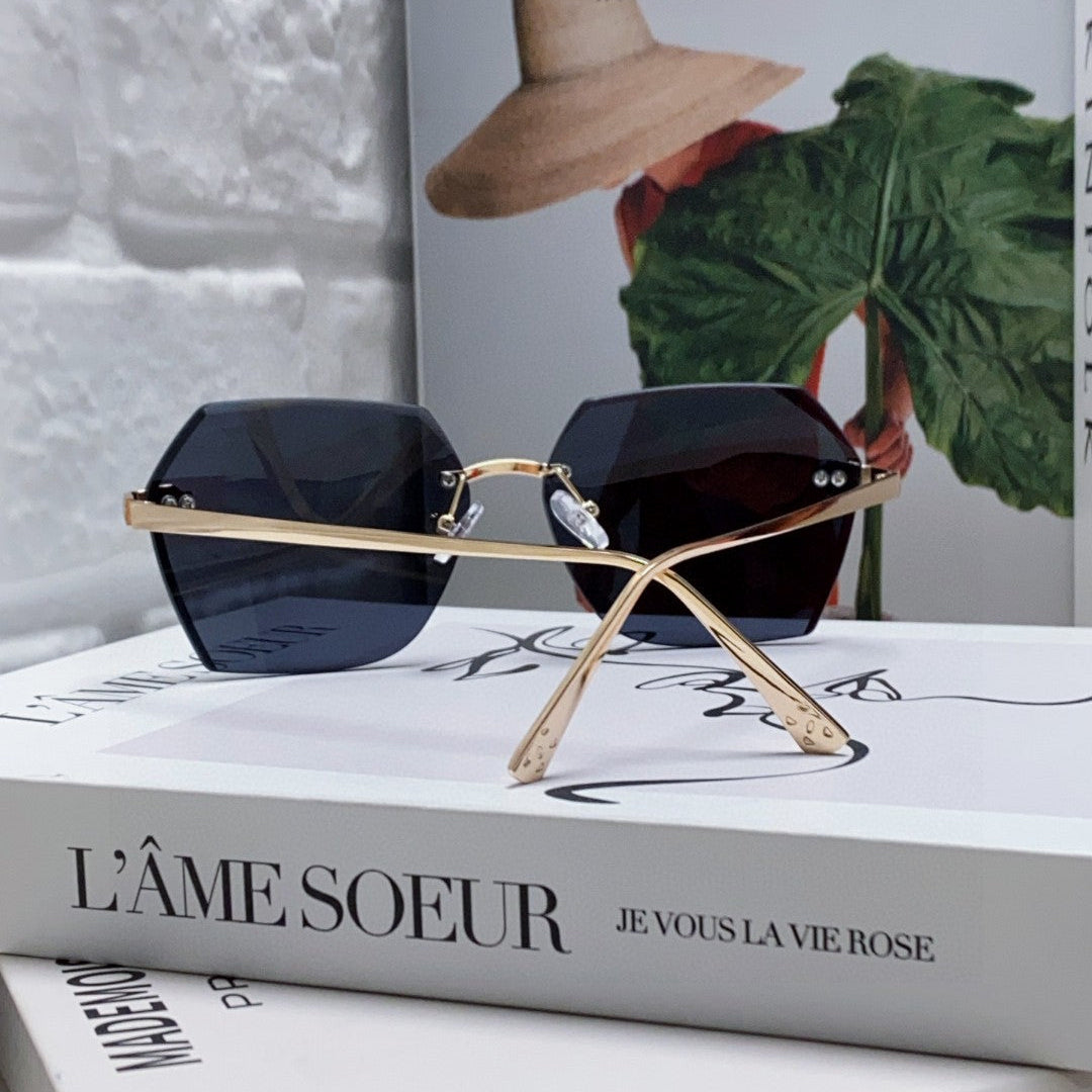 Panthère Aviator Frame Sunglasses  575780 In Metal