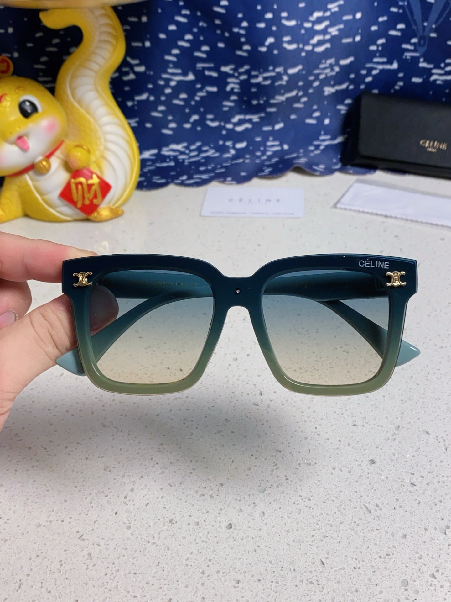 TRIOMPHE SUNGLASSES 548632 IN BABY BLUE ACETATE