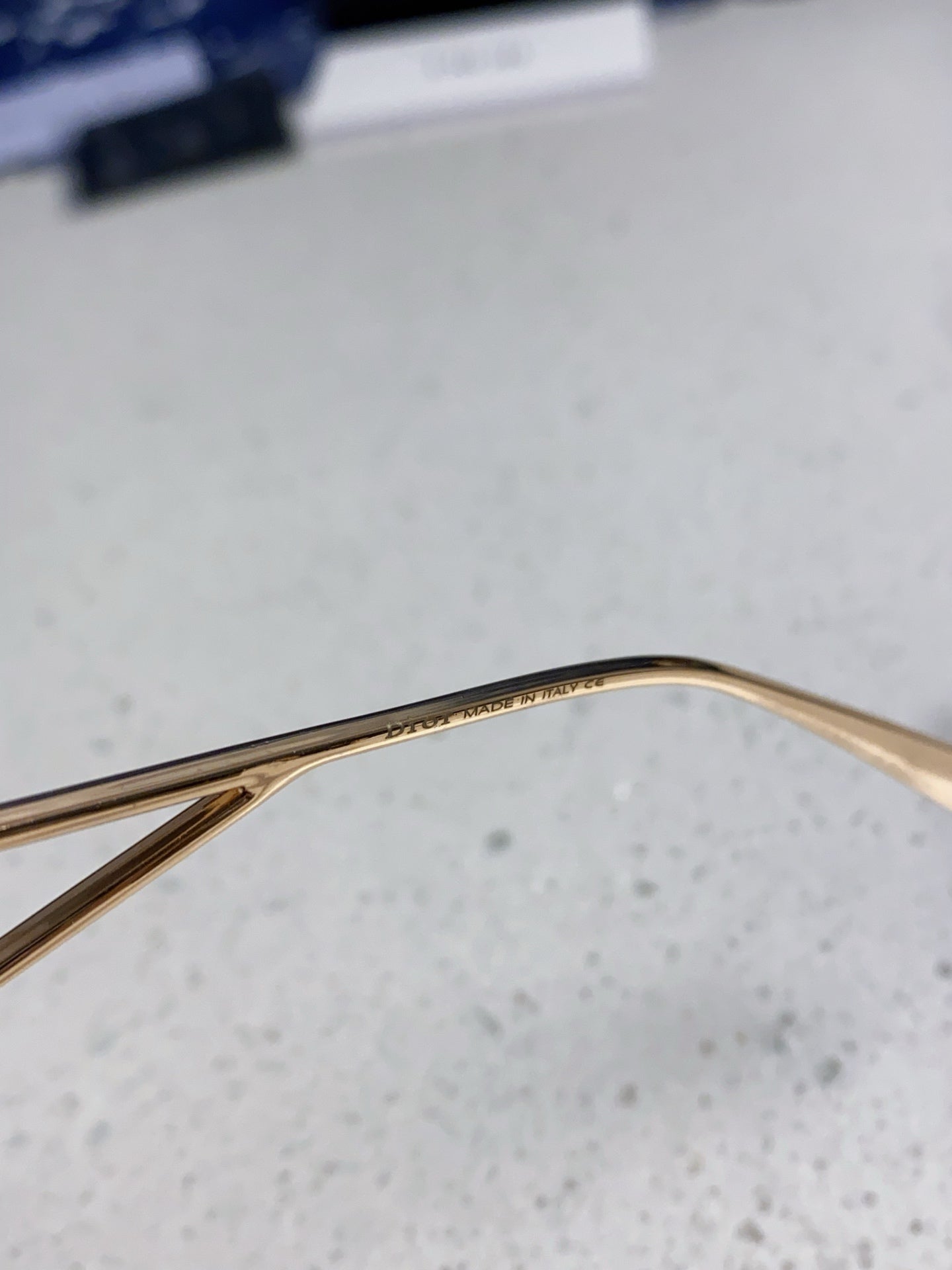 30Montaigne S7U Sunglass 578108 In Gold Metal Brown Lenses