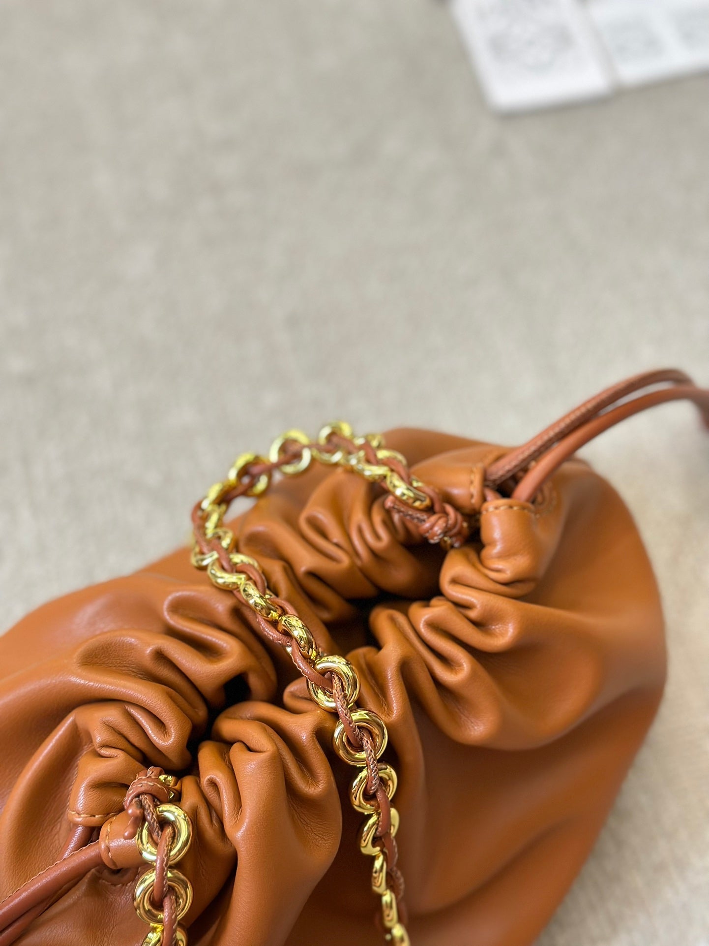 Loew Puzzle Fold Tote Iblack Shiny Calfskin