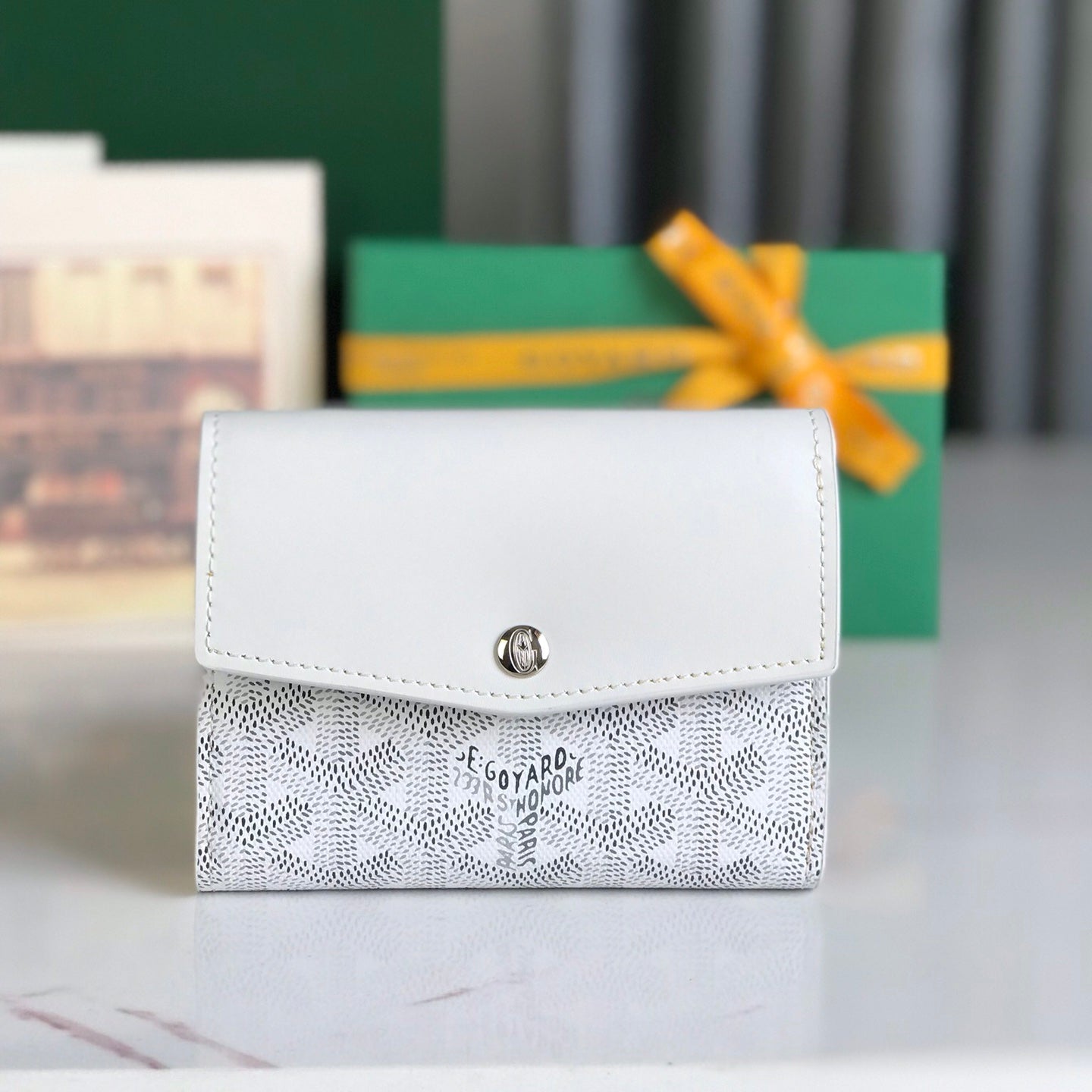 Richelieu Wallet 19 In Classic Red Goyardine Canvas