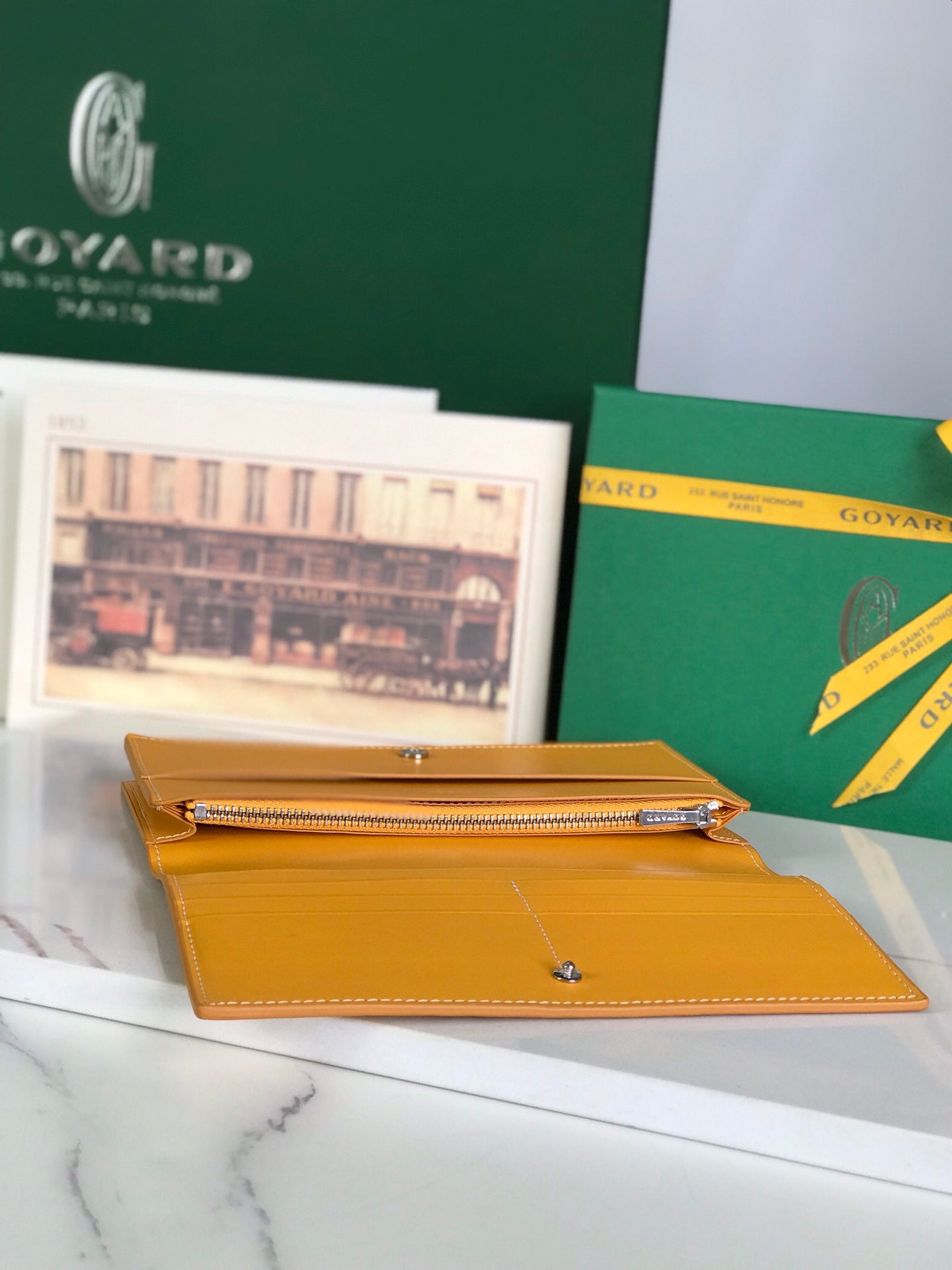 Richelieu Wallet 19 In Classic Red Goyardine Canvas