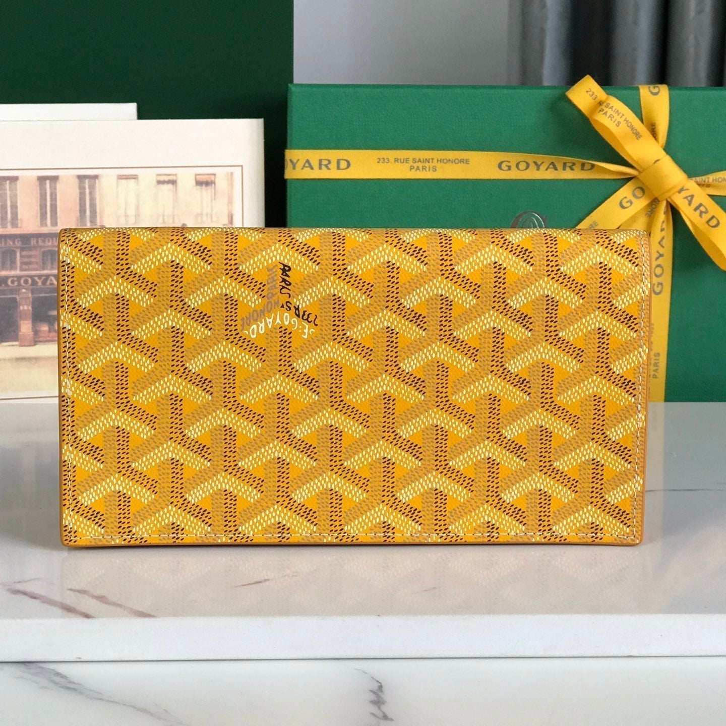 Richelieu Wallet 19 In Classic Red Goyardine Canvas