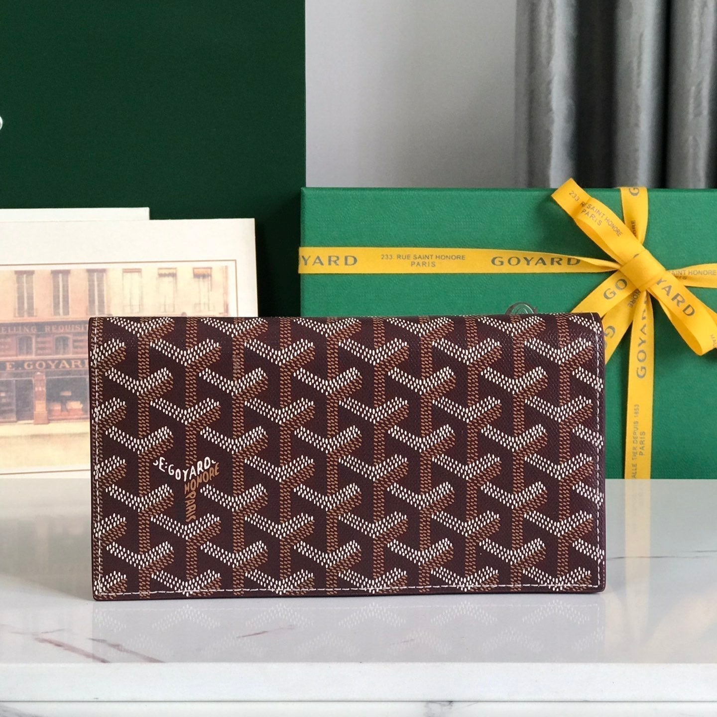 Richelieu Wallet 19 In Classic Red Goyardine Canvas