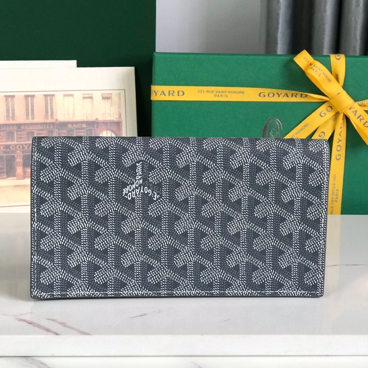 Richelieu Wallet 19 In Classic Red Goyardine Canvas