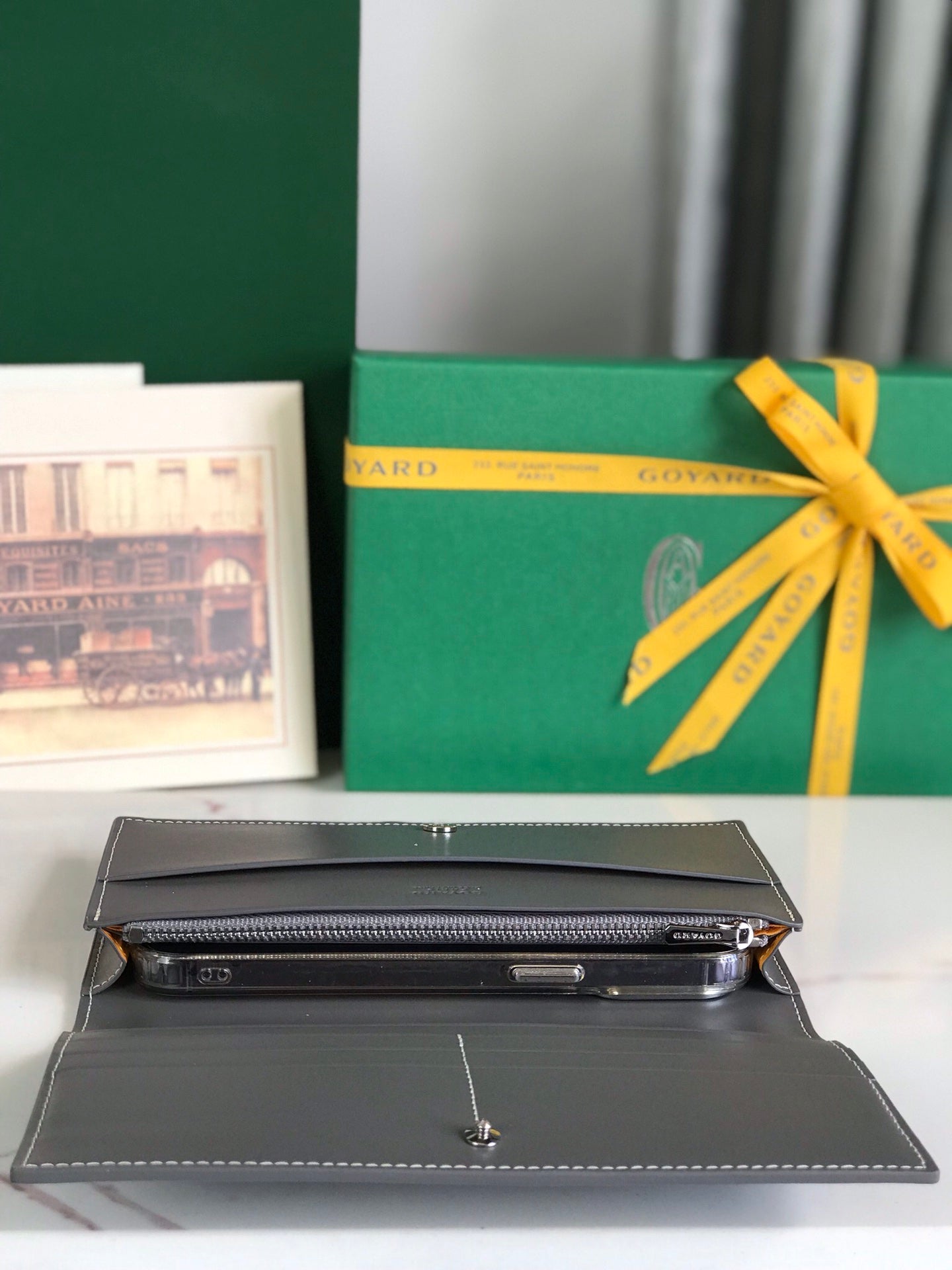 Richelieu Wallet 19 In Classic Red Goyardine Canvas