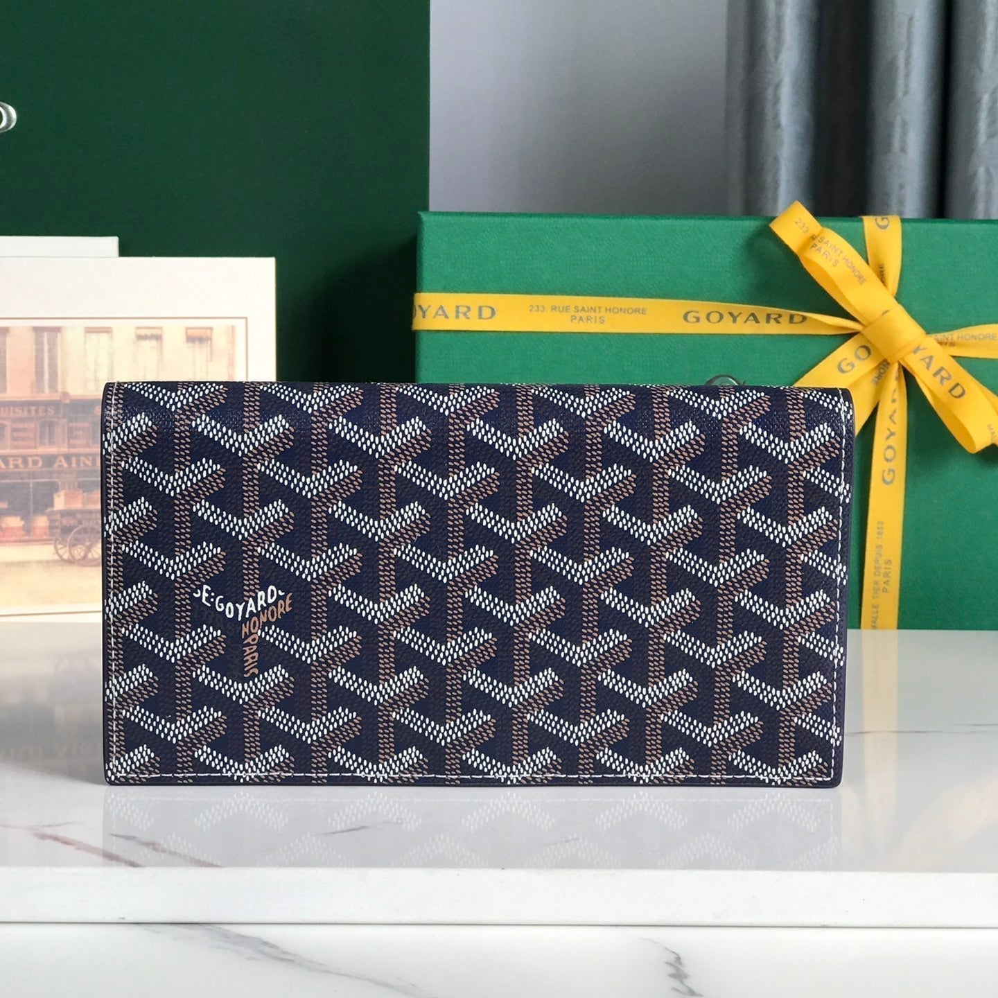 Richelieu Wallet 19 In Classic Red Goyardine Canvas