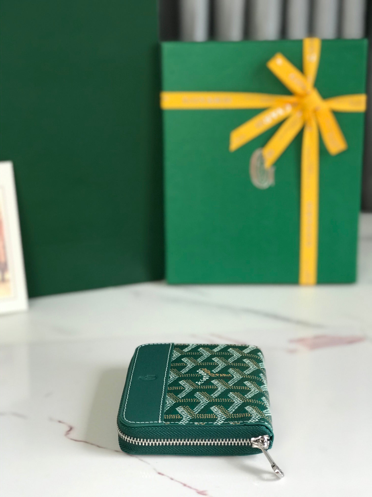 Richelieu Wallet 19 In Classic Red Goyardine Canvas