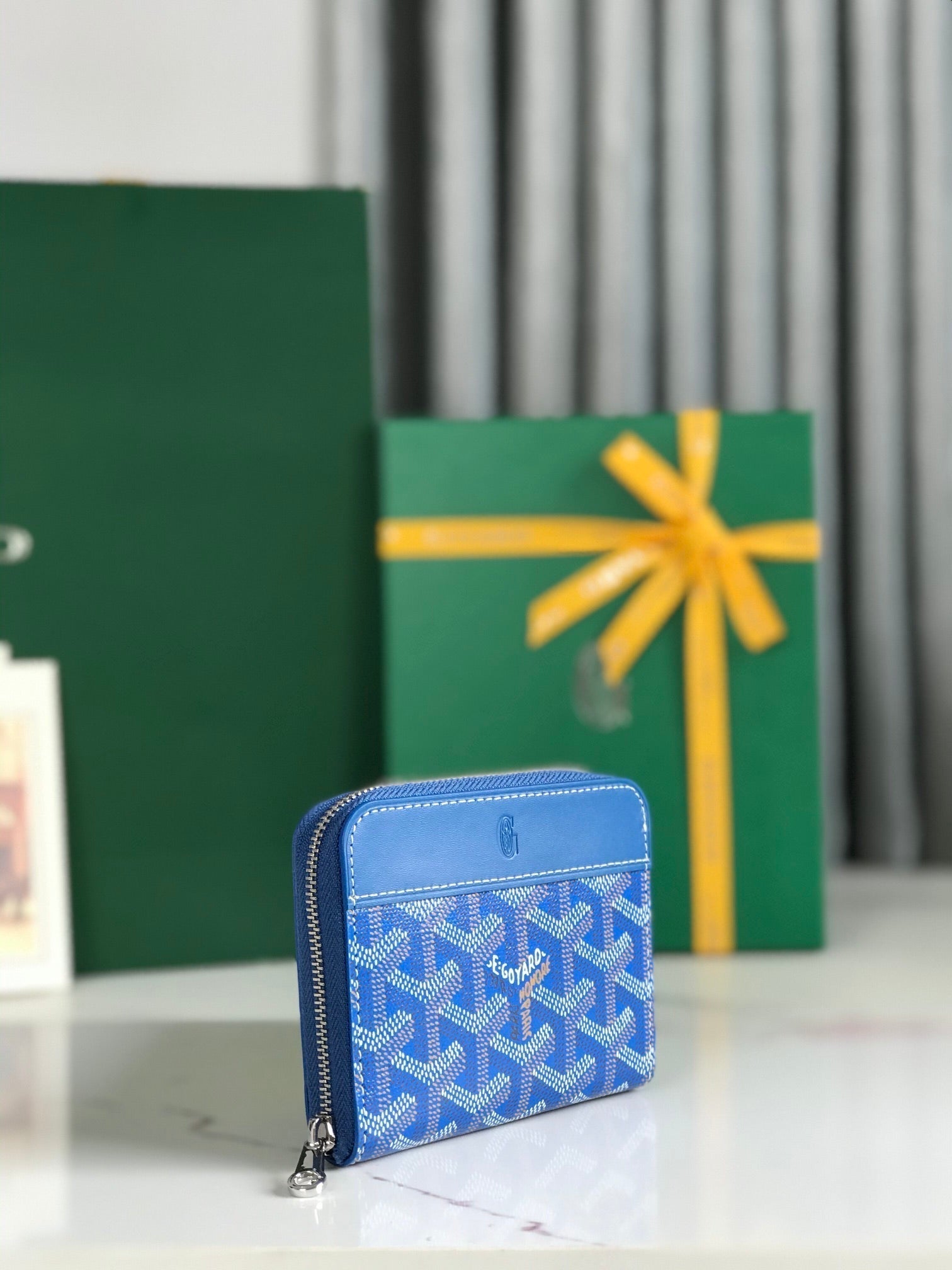 Richelieu Wallet 19 In Classic Red Goyardine Canvas